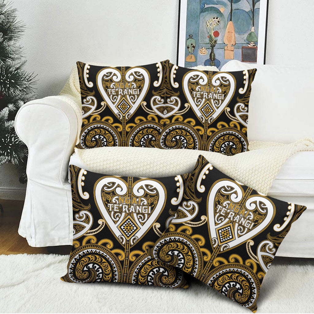 Aotearoa Ngai Te Rangi Pillow Cover Maori Tribal Pattern LT05 - Polynesian Pride