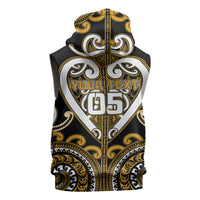 Custom Aotearoa Ngai Te Rangi Sleeveless Hoodie Maori Tribal Pattern LT05 - Polynesian Pride