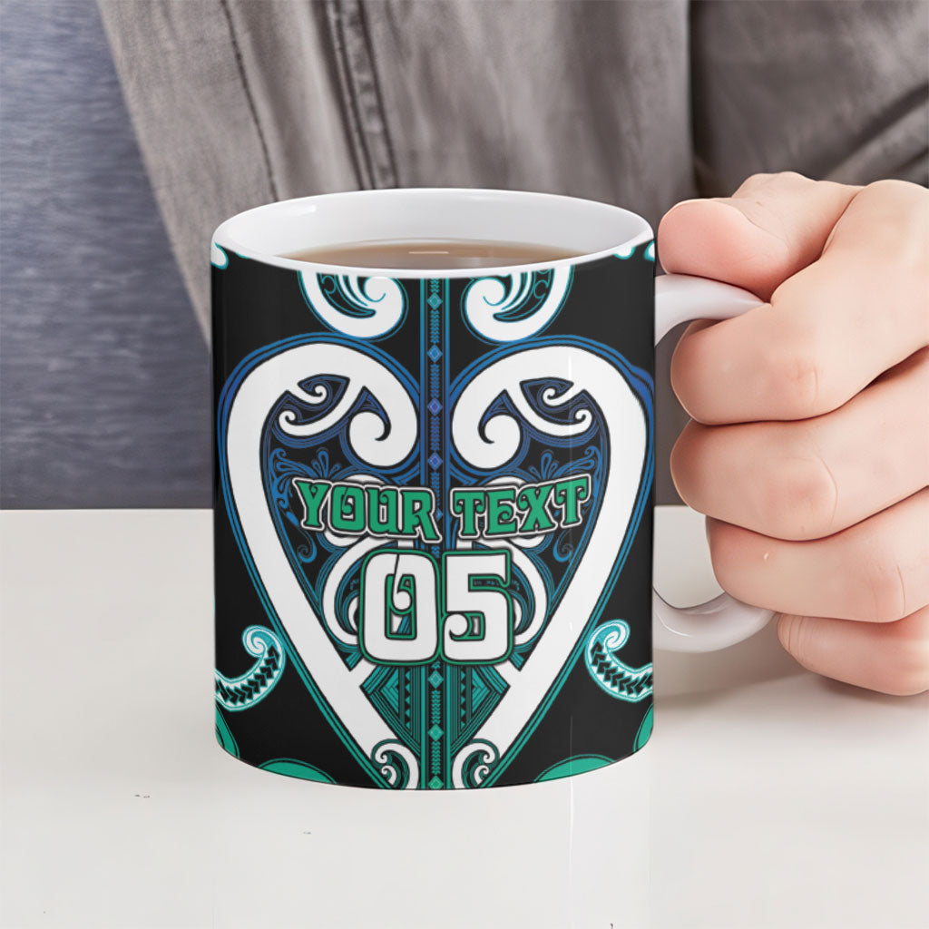 Custom Aotearoa Ngati Ranginui Ceramic Mug Maori Tribal Pattern LT05 - Polynesian Pride