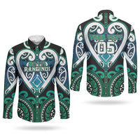 Custom Aotearoa Ngati Ranginui Couples Matching Mermaid Dress and Long Sleeve Button Shirt Maori Tribal Pattern LT05 - Polynesian Pride