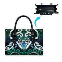 Aotearoa Ngati Ranginui Leather Bag Maori Tribal Pattern LT05 - Polynesian Pride