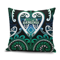 Aotearoa Ngati Ranginui Pillow Cover Maori Tribal Pattern LT05 Cyan - Polynesian Pride