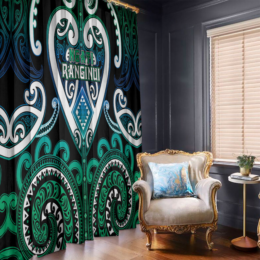 Aotearoa Ngati Ranginui Window Curtain Maori Tribal Pattern LT05 - Polynesian Pride
