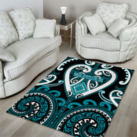 Aotearoa Tapuika Area Rug Maori Tribal Pattern LT05 - Polynesian Pride