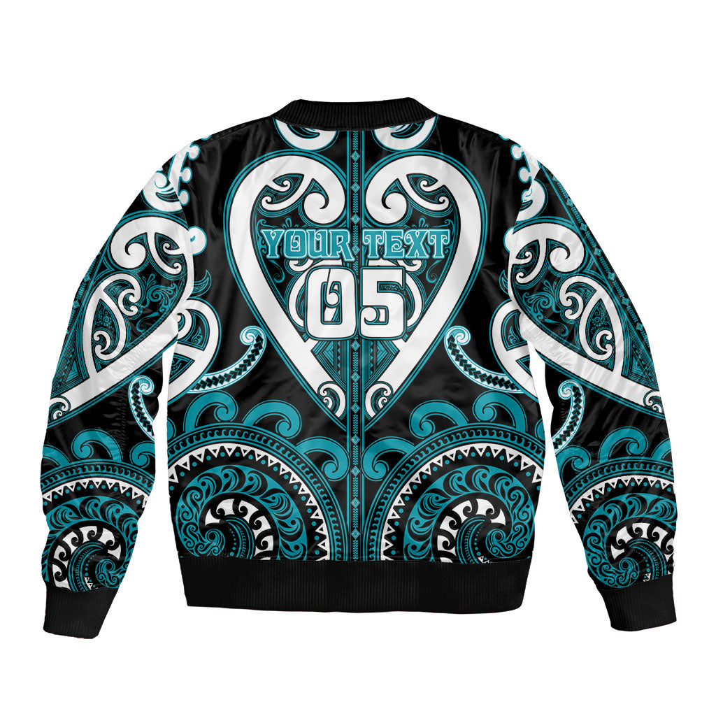 Custom Aotearoa Tapuika Bomber Jacket Maori Tribal Pattern LT05 - Polynesian Pride