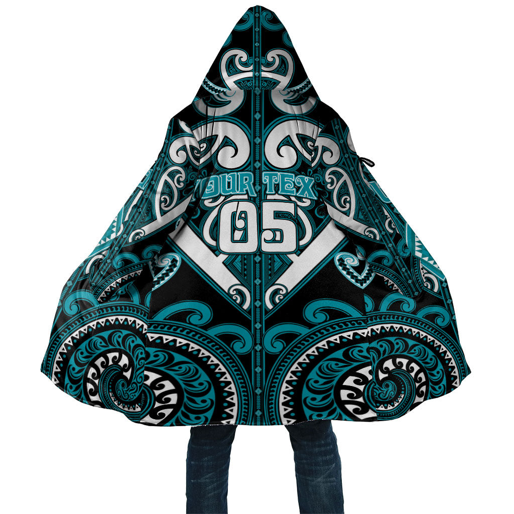 Custom Aotearoa Tapuika Cloak Maori Tribal Pattern LT05 Unisex Teal - Polynesian Pride