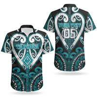 Custom Aotearoa Tapuika Couples Matching Long Sleeve Bodycon Dress and Hawaiian Shirt Maori Tribal Pattern LT05 - Polynesian Pride