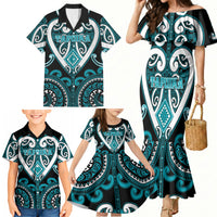 Custom Aotearoa Tapuika Family Matching Mermaid Dress and Hawaiian Shirt Maori Tribal Pattern LT05 - Polynesian Pride