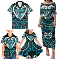 Custom Aotearoa Tapuika Family Matching Puletasi and Hawaiian Shirt Maori Tribal Pattern LT05 - Polynesian Pride