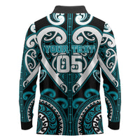 Custom Aotearoa Tapuika Long Sleeve Polo Shirt Maori Tribal Pattern LT05 - Polynesian Pride