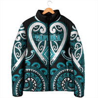 Custom Aotearoa Tapuika Padded Jacket Maori Tribal Pattern LT05 - Polynesian Pride