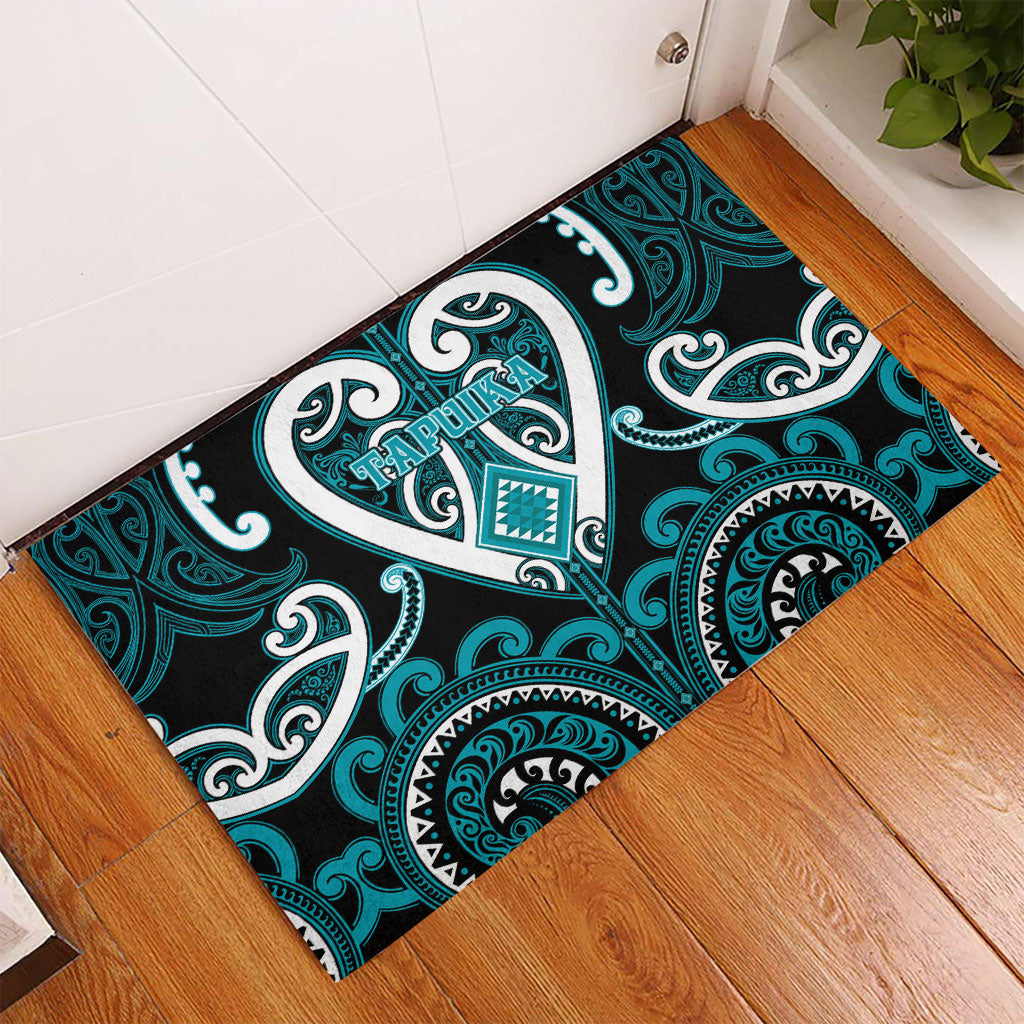 Aotearoa Tapuika Rubber Doormat Maori Tribal Pattern LT05 - Polynesian Pride