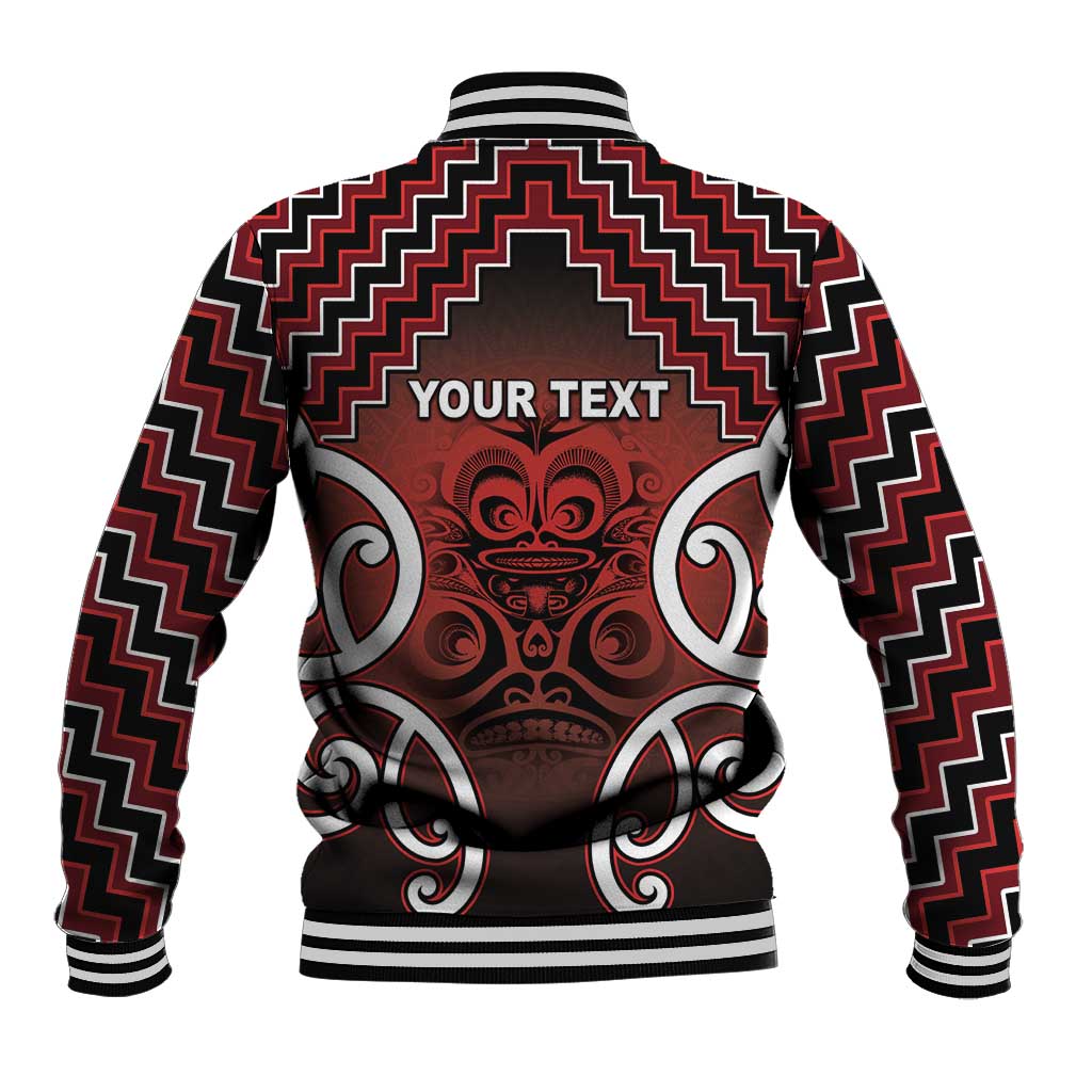 Personalised Aotearoa Mana Motuhake Baseball Jacket Poutama With Maori Pattern - undefined