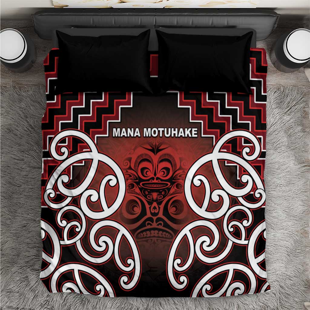 Aotearoa Mana Motuhake Bedding Set Poutama With Maori Pattern - Polynesian Pride