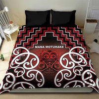 Aotearoa Mana Motuhake Bedding Set Poutama With Maori Pattern - Polynesian Pride