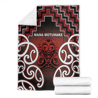 Aotearoa Mana Motuhake Blanket Poutama With Maori Pattern - Polynesian Pride