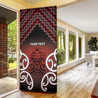 Aotearoa Mana Motuhake Door Cover Poutama With Maori Pattern - Polynesian Pride