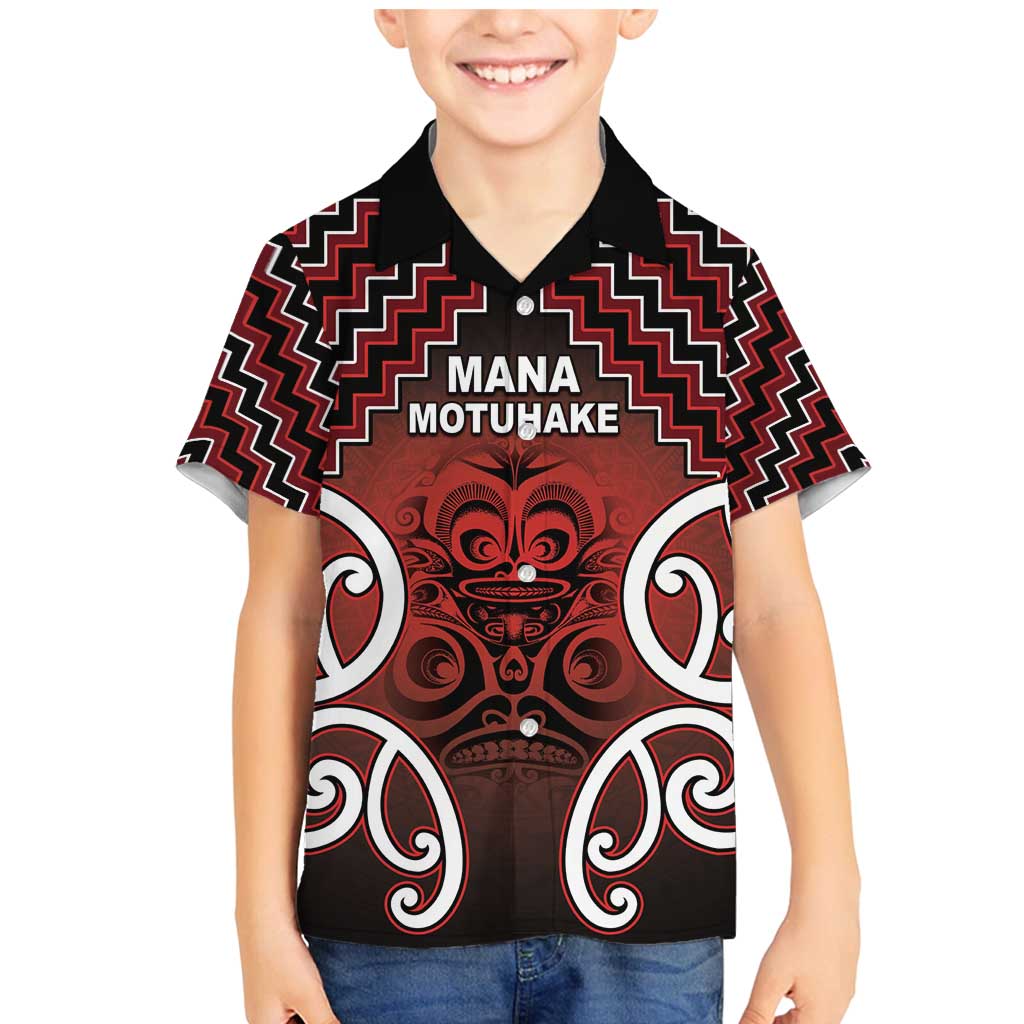 Personalised Aotearoa Mana Motuhake Family Matching Mermaid Dress and Hawaiian Shirt Poutama With Maori Pattern - Polynesian Pride