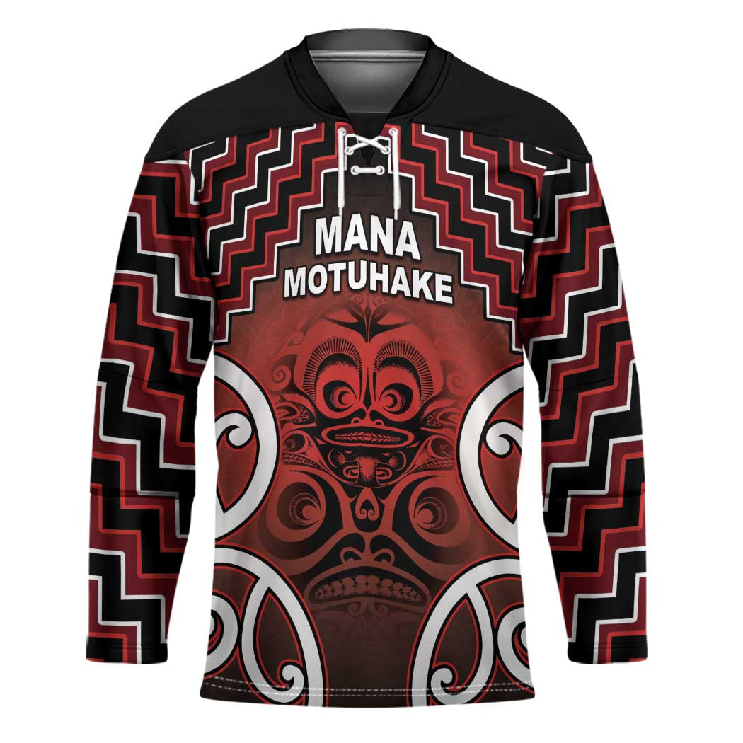 Personalised Aotearoa Mana Motuhake Hockey Jersey Poutama With Maori Pattern - Polynesian Pride