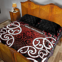 Aotearoa Mana Motuhake Quilt Bed Set Poutama With Maori Pattern - Polynesian Pride