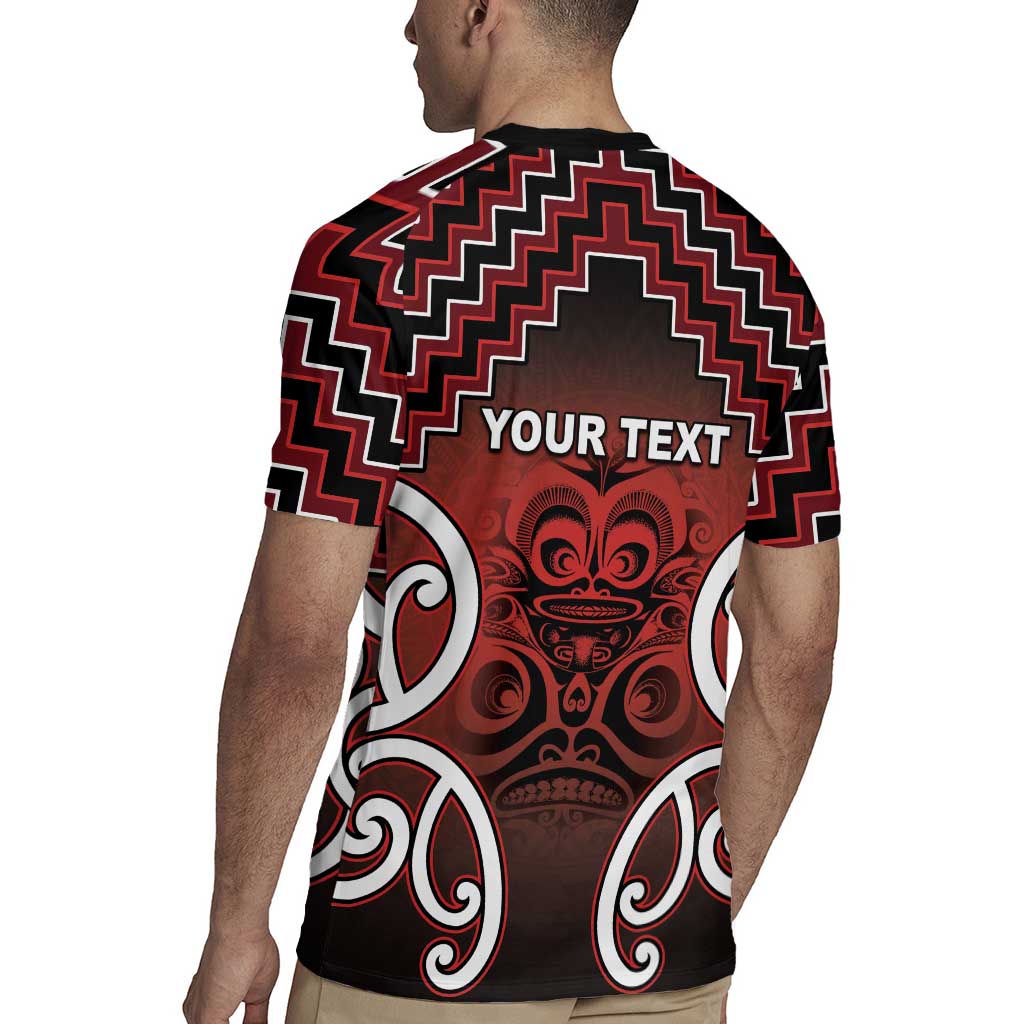 Personalised Aotearoa Mana Motuhake Rugby Jersey Poutama With Maori Pattern - Polynesian Pride