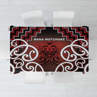 Aotearoa Mana Motuhake Tablecloth Poutama With Maori Pattern - Polynesian Pride