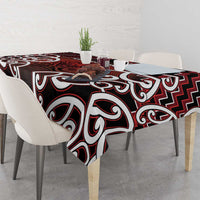 Aotearoa Mana Motuhake Tablecloth Poutama With Maori Pattern - Polynesian Pride