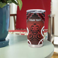 Personalised Aotearoa Mana Motuhake Tumbler Cup Poutama With Maori Pattern - Polynesian Pride