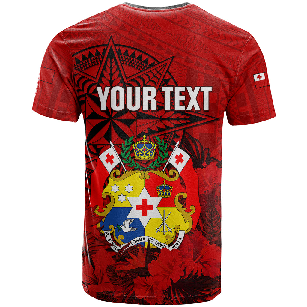 Personalized Tonga King Tupou I Day T Shirt Tropical Flowers With Ngatu Pattern LT05 - Polynesian Pride