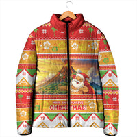 Hawaii Volcano Christmas Padded Jacket Have An Explosive Christmas LT05 - Polynesian Pride