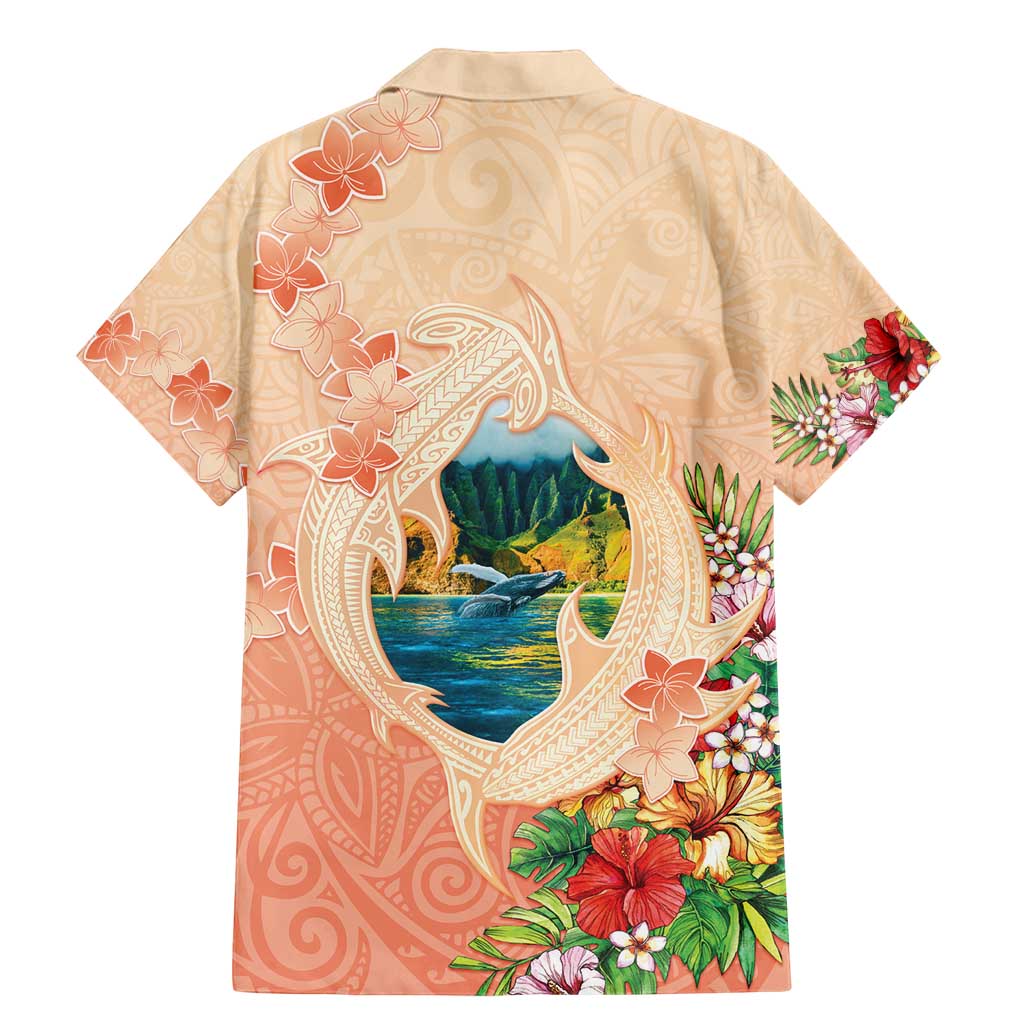 Hawaii Kauai Na Pali Coast Landscape Family Matching Mermaid Dress and Hawaiian Shirt