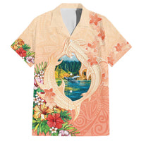 Hawaii Kauai Na Pali Coast Landscape Family Matching Summer Maxi Dress and Hawaiian Shirt