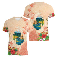 Hawaii Kauai Na Pali Coast Landscape Women V-Neck T-Shirt