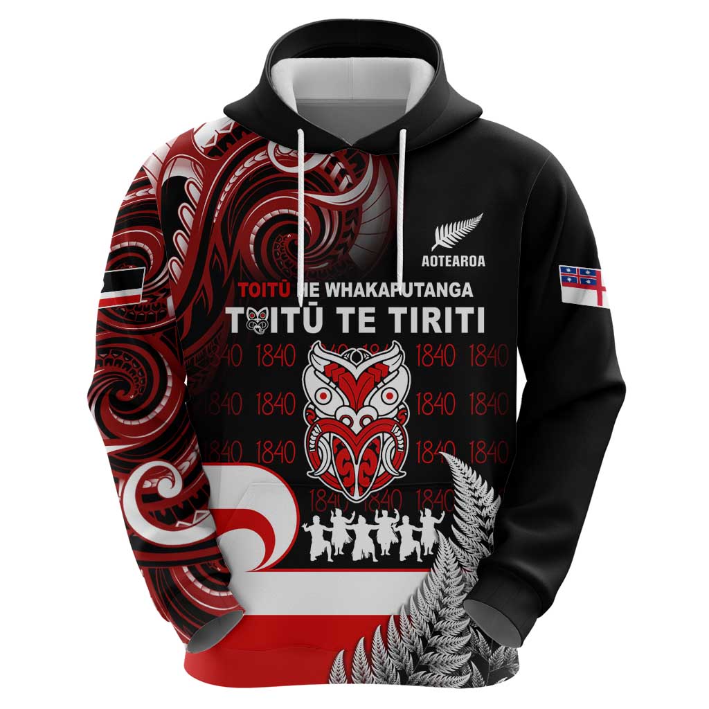 Aotearoa Toitu He Whakaputanga Hoodie Toitu Te Tiriti O Waitangi