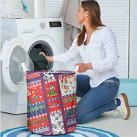 Wallis And Futuna Christmas Laundry Basket Festive Beach Vibes - Polynesian Pride