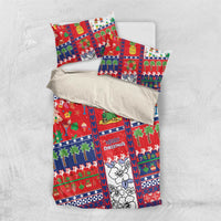 Wallis And Futuna Christmas Bedding Set Festive Beach Vibes - Polynesian Pride