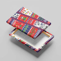 Wallis And Futuna Christmas Canvas Wall Art Festive Beach Vibes - Polynesian Pride