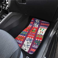 Wallis And Futuna Christmas Car Mats Festive Beach Vibes - Polynesian Pride