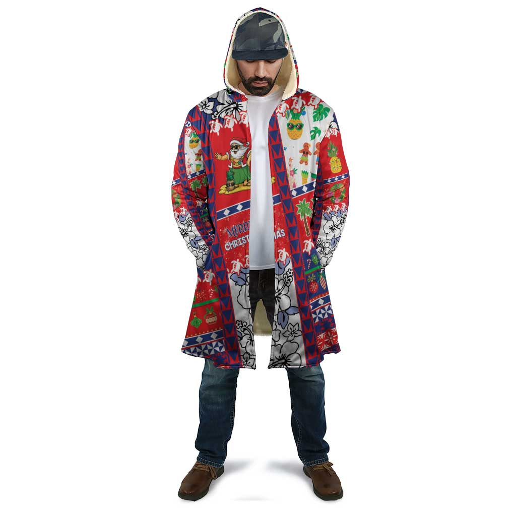 Wallis And Futuna Christmas Cloak Festive Beach Vibes - Polynesian Pride