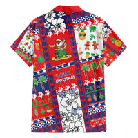 Wallis And Futuna Christmas Family Matching Off Shoulder Maxi Dress and Hawaiian Shirt Festive Beach Vibes - Polynesian Pride