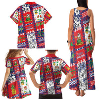 Wallis And Futuna Christmas Family Matching Tank Maxi Dress and Hawaiian Shirt Festive Beach Vibes - Polynesian Pride
