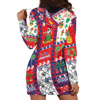 Wallis And Futuna Christmas Hoodie Dress Festive Beach Vibes - Polynesian Pride