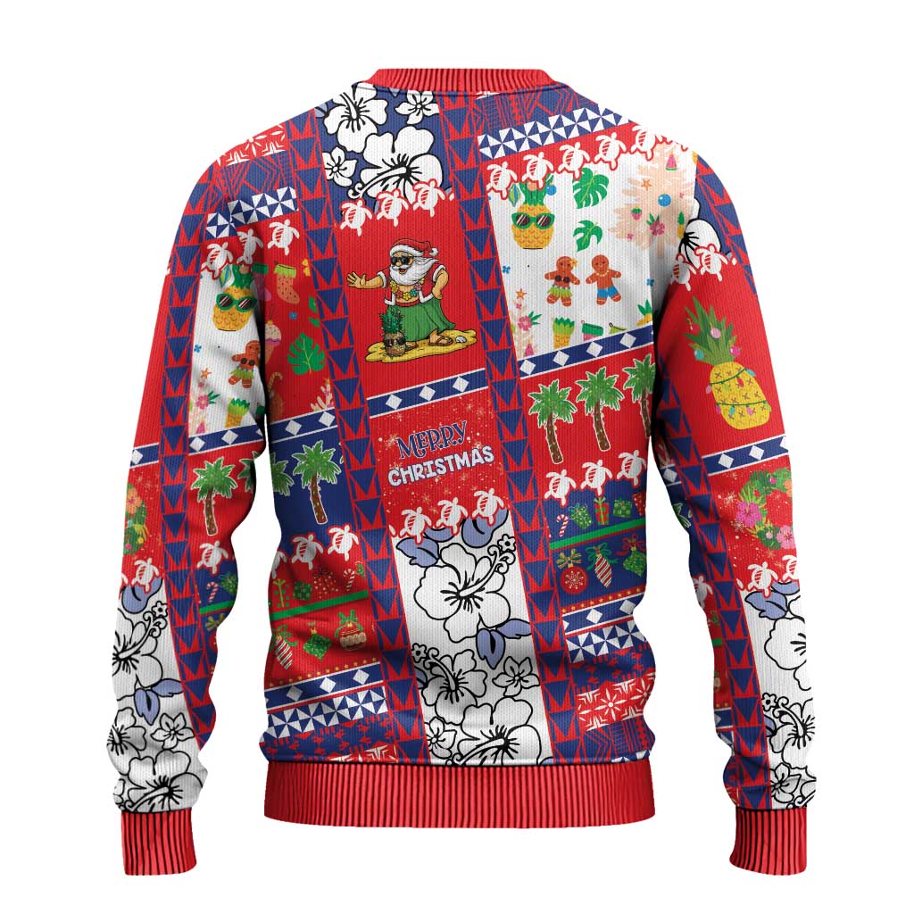 Wallis And Futuna Christmas Ugly Christmas Sweater Festive Beach Vibes - Polynesian Pride