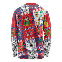 Wallis And Futuna Christmas Long Sleeve Shirt Festive Beach Vibes - Polynesian Pride