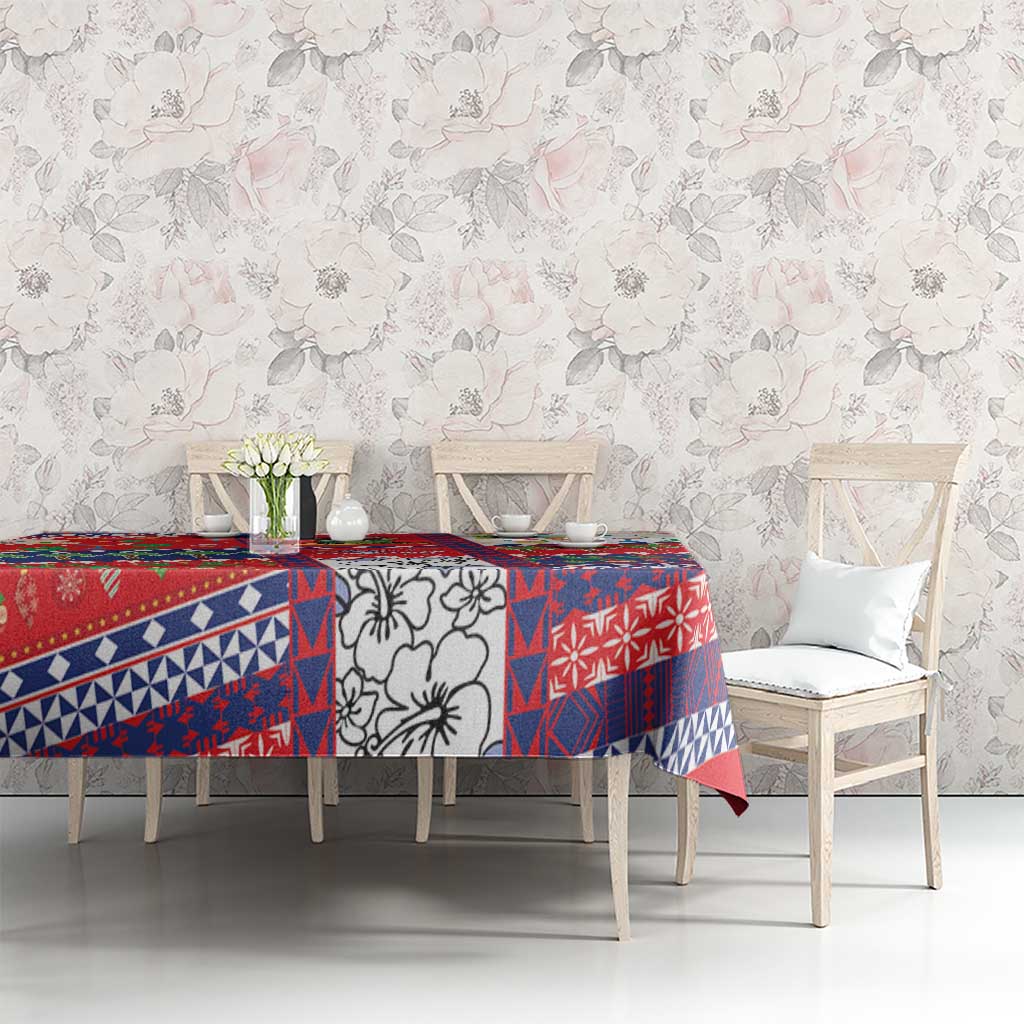 Wallis And Futuna Christmas Tablecloth Festive Beach Vibes - Polynesian Pride
