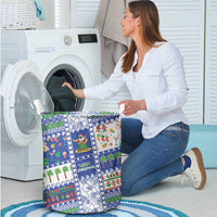 Northern Mariana Islands Christmas Laundry Basket Festive Beach Vibes - Polynesian Pride