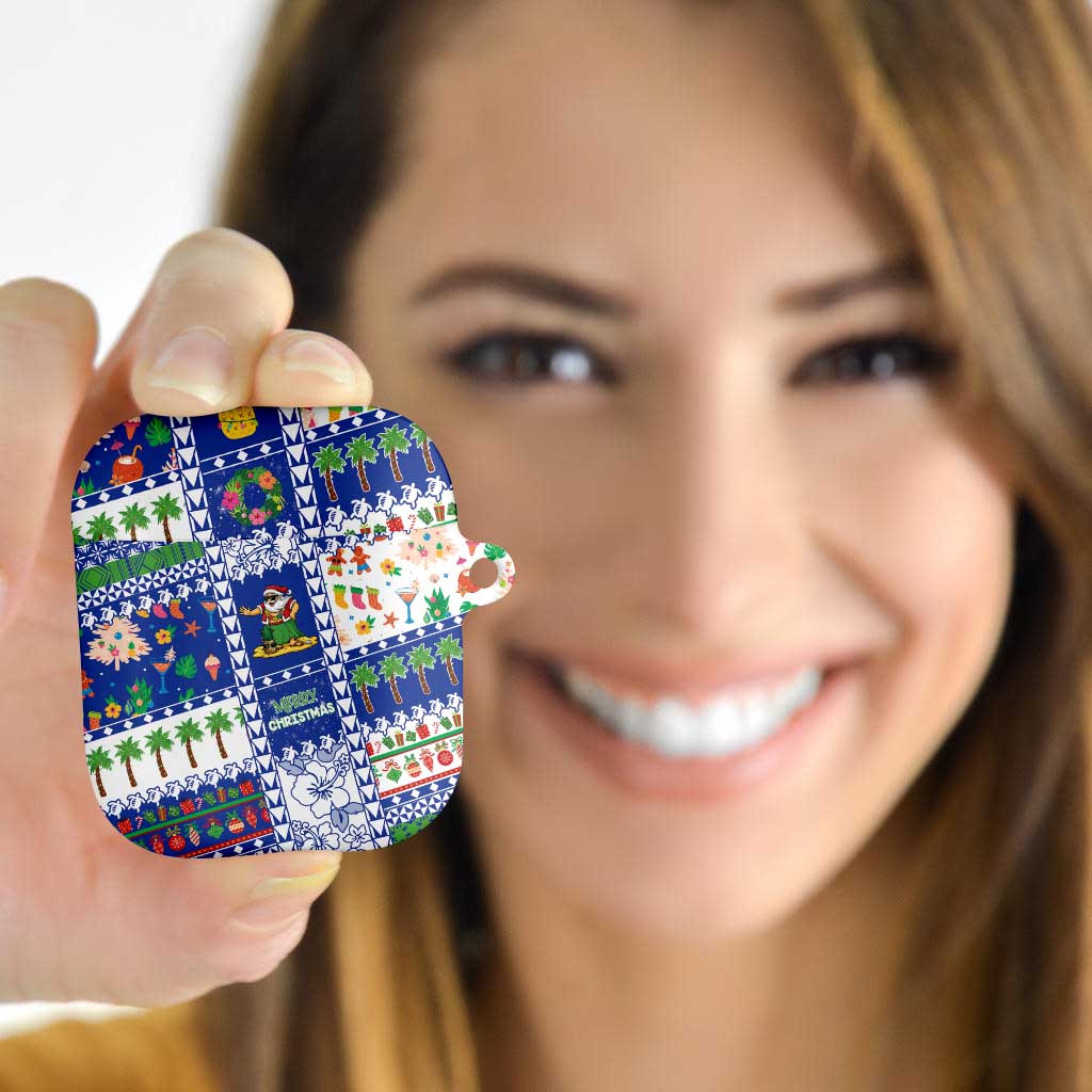 Northern Mariana Islands Christmas AirPods Case Festive Beach Vibes - Polynesian Pride
