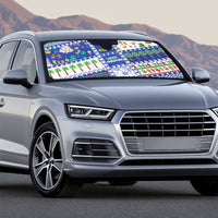 Northern Mariana Islands Christmas Auto Sun Shade Festive Beach Vibes - Polynesian Pride