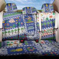 Northern Mariana Islands Christmas Back Car Seat Cover Festive Beach Vibes - Polynesian Pride