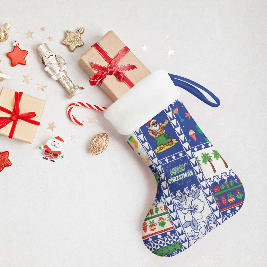 Northern Mariana Islands Christmas Stocking Festive Beach Vibes - Polynesian Pride